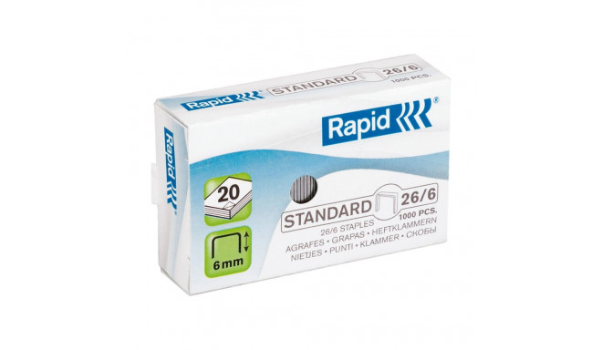 Klamber 26/6 tsink 1000tk RAPID Standard