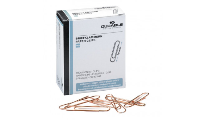 Paperclip DURABLE 50mm 100pcs copper