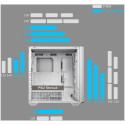 COUGAR | MX600 White | PC Case | Mid Tower / Mesh Front Panel / 3 x 140mm + 1 x 120mm Fans / Transpa