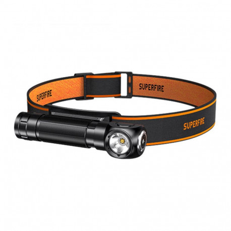 Superfire TH04 2-in-1 headlamp flashlight, 600lm, USB-C