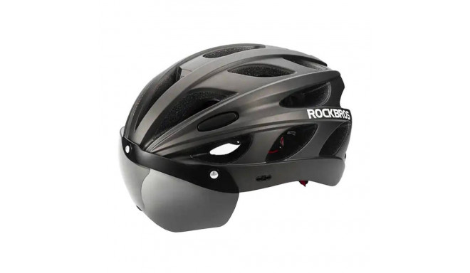 Cycling Helmet with glasses  Rockbros TT-16 (black)