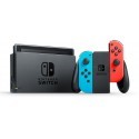 Nintendo Switch, red/blue + Splatoon 2