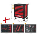 Trolley with 215 pcs. tools KS TOOLS RACINGline, 7 drawers