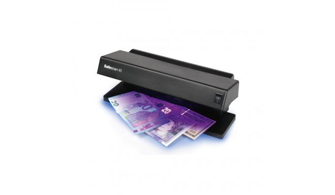 SAFESCAN | 45 UV Counterfeit detector | Black | Suitable for Banknotes, ID documents | Number of det