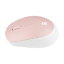 Natec | Mouse | Harrier 2 | Wireless | Bluetooth | White/Pink