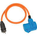 Brennenstuhl 1132910525 power extension 1.5 m 1 AC outlet(s) Outdoor Black, Blue, Orange