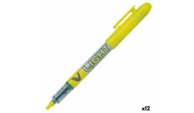 Fluorescent Marker Pilot V Light Yellow (12 Units)