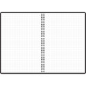 Folder in spiral binding A4 MEMO square plastic covers black 60 sheets Folder in spiral binding A4 MEMO square plastic covers black 60 sheets