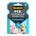 Kleeplint kahepoolne 19mm x1,5m SCOTCH Fix™ sisetingumustes läbipaistev
