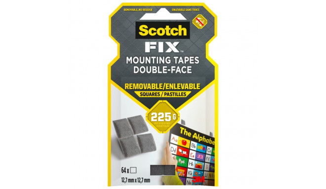 Fixing pads double-sided removable SCOTCH 25.4x25.4mm