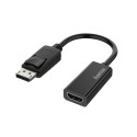 Adapter - üleminek Hama Displayport (M) -> HDMI (F) 2160p Ultra HD 3840 x 2160 pixel, kullatud konta