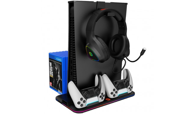 CANYON cooling stand CS-5 RGB PS5 Charge Black