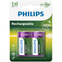 Philips HR14 C 3000mAh rechargeable batteries 2 pcs.