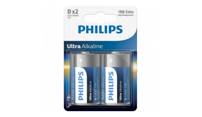 LR20 D BL2 PHILIPS Ultra Alkaline