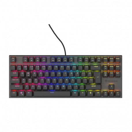 Genesis THOR 303 | Mechanical Gaming Keyboard | Wired | US | Black | USB Type-A | Outemu Peach Silen