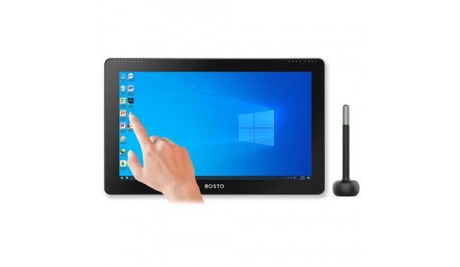 BOSTO Studio 16HDT graphic tablet Black 5080 lpi 345 x 195 mm USB