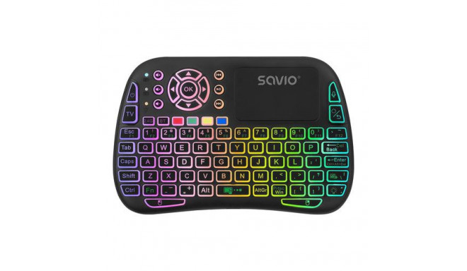 Savio SAVMKW-04 mobile device keyboard QWERTY US English USB Type-C Black
