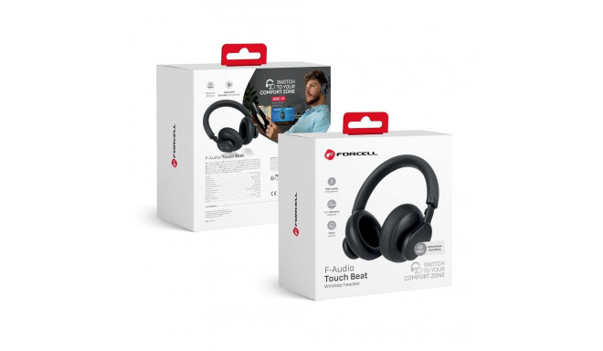 FORCELL F-AUDIO Touch Beat wireless headphones bluetooth ANC black