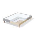 RED BED FRAME 140x200x15