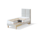 RED BED FRAME 140x200x15