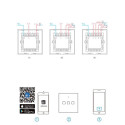 Умный выключатель WiFi + RF 433 Sonoff T3 EU TX (3-канала)