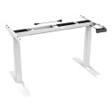 Electric desk frame LOCTEK 3-telescopic 2-motor white