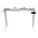 Electric desk frame LOCTEK 3-telescopic 2-motor white