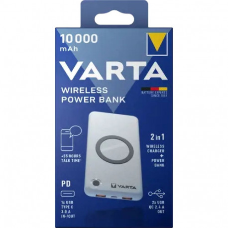 Varta Wireless Power bank-charger Energy 10000mAh 57913 external battery (powerbank)-charger