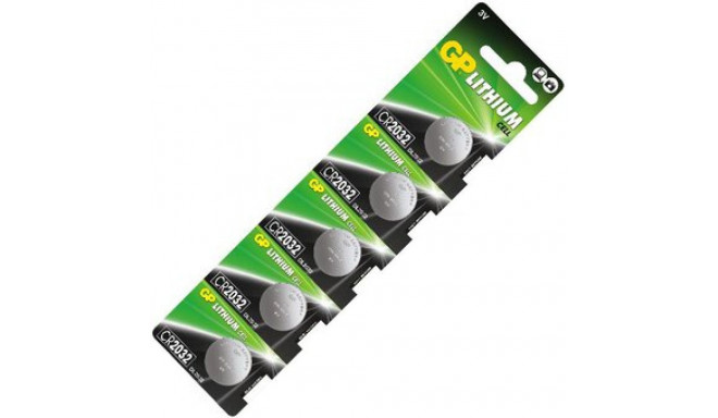 GP CR2032 batteries 5 pcs.