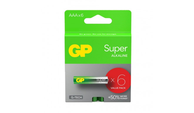 GP LR03 AAA Super (G-TECH) batteries 6 pcs.