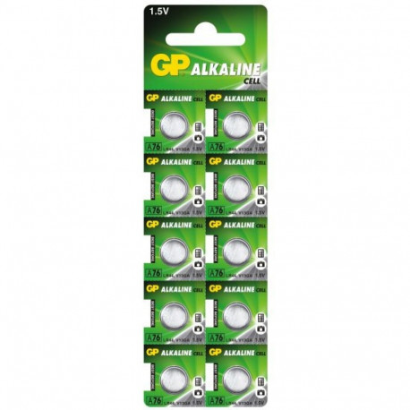 GP battery G13 LR44 A76F 10pcs