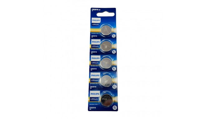 Philips CR2016 batteries 5 pcs.