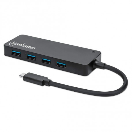 Manhattan USB-C-USB-A-Hubi, 4 porttia