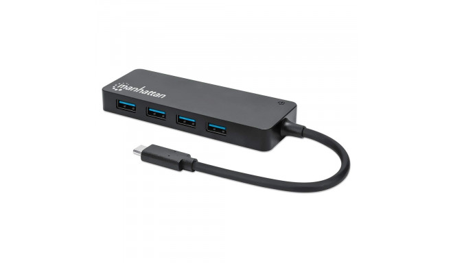 Manhattan USB-C-USB-A-Hubi, 4 porttia