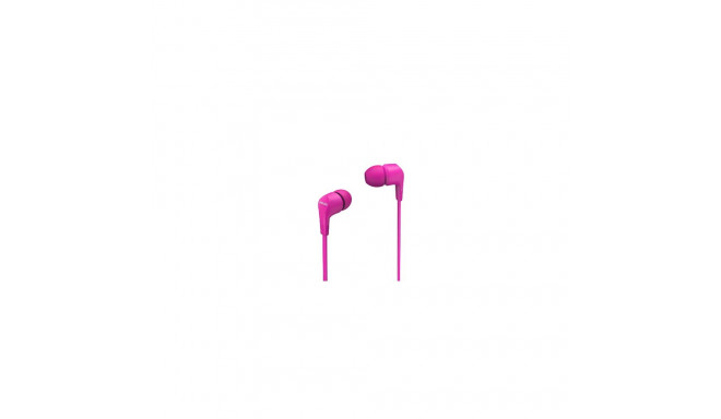 Philips In-Ear Headphones with mic TAE1105PK/00 powerful 8.6mm drivers, Pink