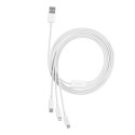 Baseus Superior Cable USB - Lightning | micro USB | USB Type 3,5 A 1,5m White (CAMLTYS-02)
