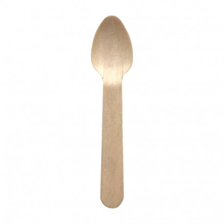 Wooden coffee spoons HUHTAMÄKI 100 pcs in a pack
