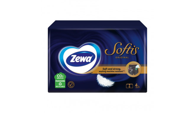 Taskurätikud 4-kihiline ZEWA Softis regular 6tk/pk