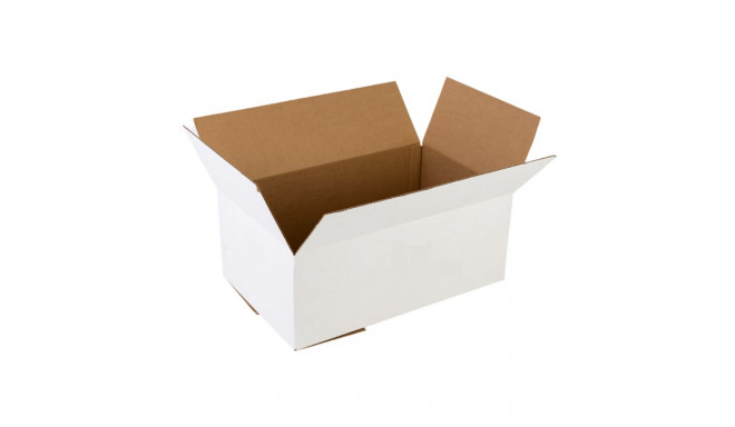 Lainepappkast 265x148x216mm, 0201, B, 3-kihiline pruun/valge