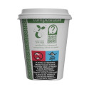 Cardboard coffee cup VEGWARE 240ml white 50pcs