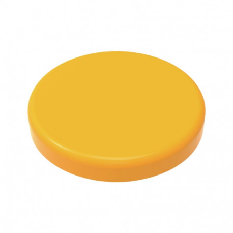 Magnet yellow - 24 mm, holding power 3N, height 7 mm, 6 magnets per blister card