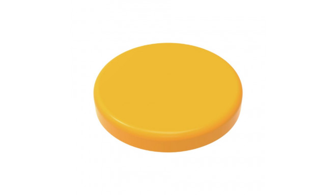 Magnet yellow - 24 mm, holding power 3N, height 7 mm, 6 magnets per blister card