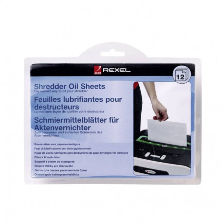 Õlilehed paberipurustale REXEL 12 lehte pakis
