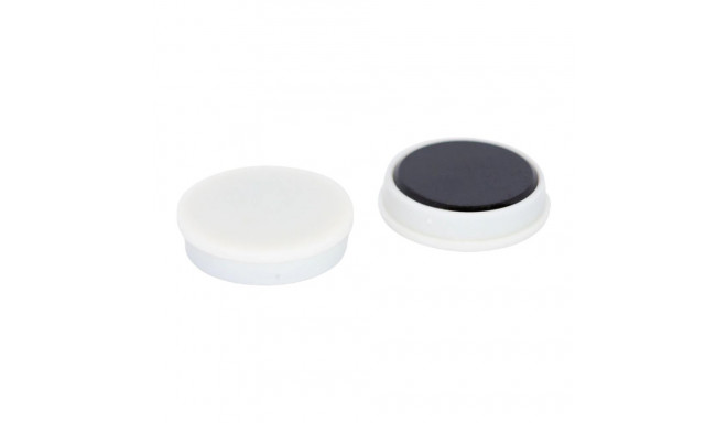 Whiteboard magnet 13mm white 8pcs in a pack