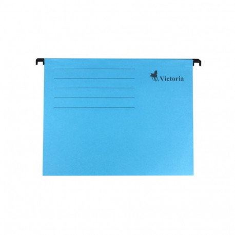 Suspension file, cardboard, A4, VICTORIA OFFICE, blue