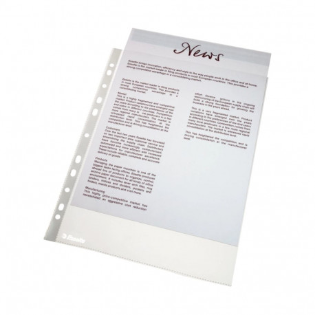 Kiletasku köidetav A4 ESSELTE 43mic ülevalt avatud 25tk