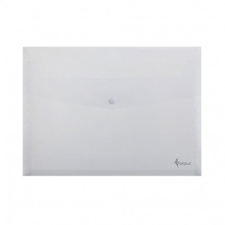 Plastic envelope with punch and bellows C4 FORPUS for 150 sheets, transparent