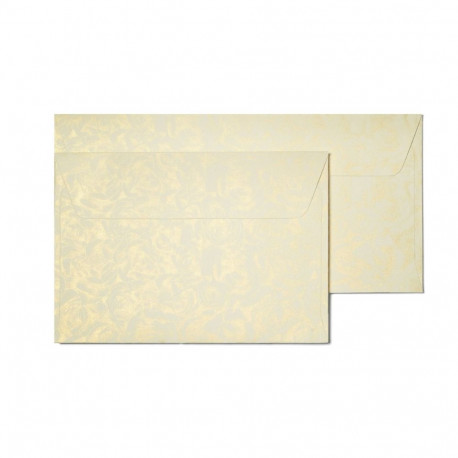 Envelope C6 120g Rose Cream with golden luster 10 pcs