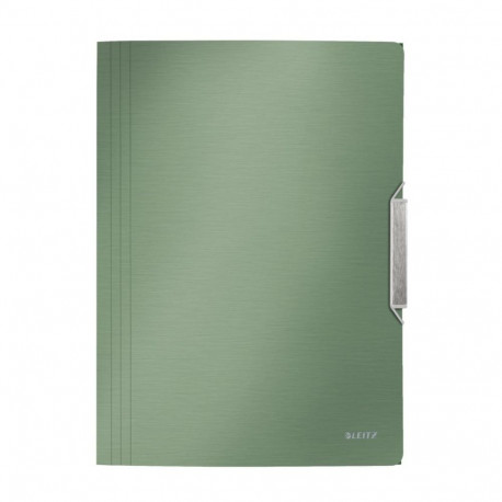 Plastic folder A4 rubber LEITZ Style green