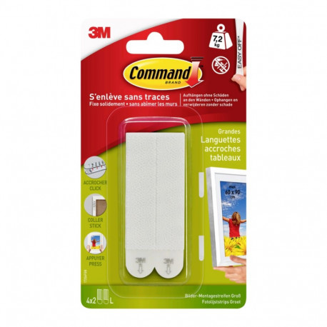 Pildikinnitusribad 3M COMMAND Dual Lock 17206 valge (7,2kg)